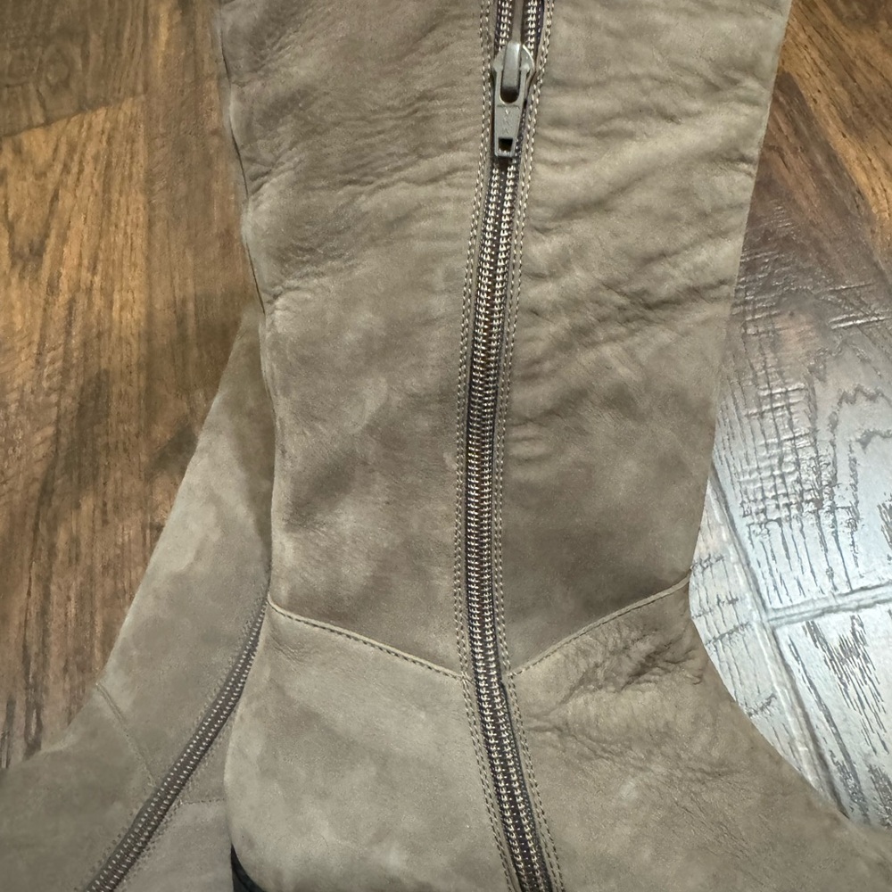 Stuart Weitzman Taupe Over the Knee Boots - Picture 5 of 10